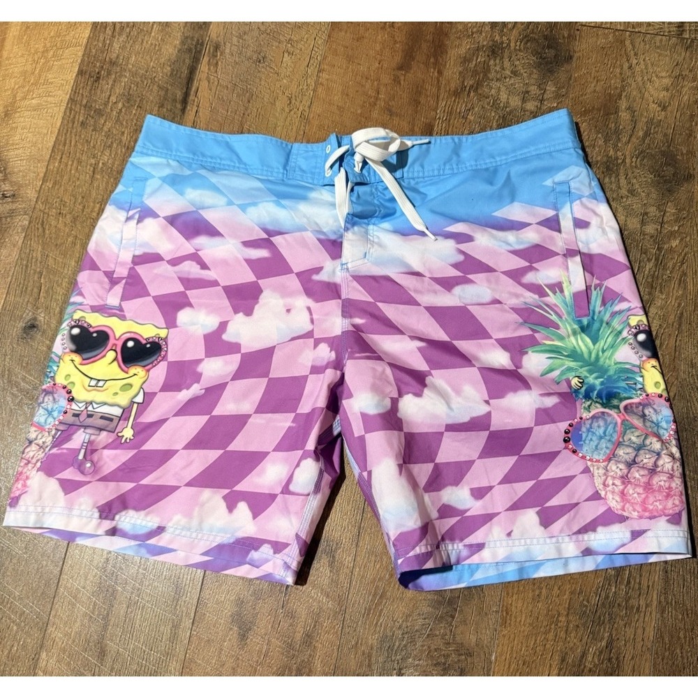 Nickelodeon Spongebob Square Pants Men's Swim Trunks shorts XL